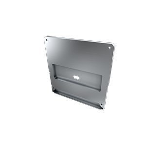 Zaślepka aluminiowa z otworem do profili LARGO + LARGO M2 - SREBRNA