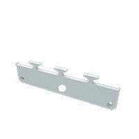 Zaślepka aluminiowa z otworem do profilu LARGO M1 - BIAŁA
