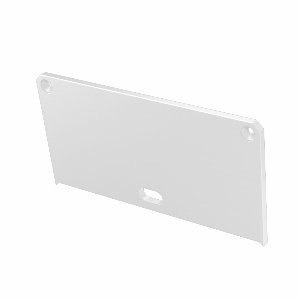 Zaślepka aluminiowa z otworem do profilu LARGO M2 - BIAŁA