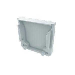 Zaślepka aluminiowa z otworem do profilu LED DILEDA - biała