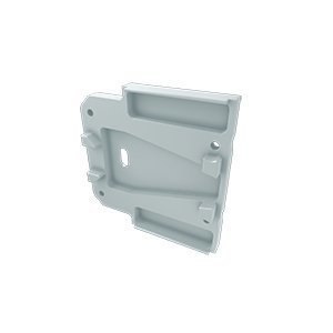 Zaślepka aluminiowa z otworem do profilu LED DOPIO - Biała