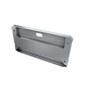 Zaślepka aluminiowa z otworem do profilu LED LARGO - Srebrna
