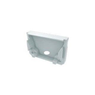 Zaślepka aluminiowa z otworem do profilu LED SILEDA - biała