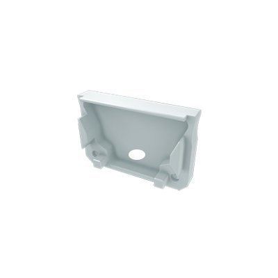 Zaślepka aluminiowa z otworem do profilu LED SILEDA - biała Zaślepka aluminiowa z otworem do profilu LED SILEDA - biała