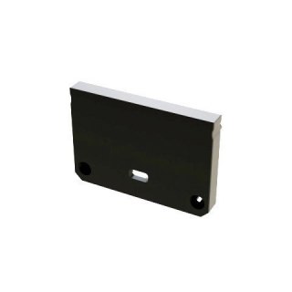 Zaślepka do profili aluminiowych typ Iledo - Czarna Wide z otworem