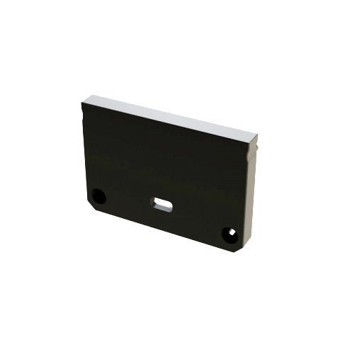 Zaślepka do profili aluminiowych typ Iledo - Czarna Wide z otworem Zaślepka do profili aluminiowych typ Iledo - Czarna Wide z otworem