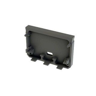 Zaślepka do profili aluminiowych typ Iledo - Czarna Wide z otworem