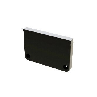 Zaślepka do profili aluminiowych typ Iledo - Czarna Wide Zaślepka do profili aluminiowych typ Iledo - Czarna Wide
