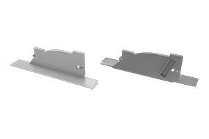 Zaślepka do profilu aluminiowego PERO - Srebrna - Prawa Zaślepka do profilu aluminiowego PERO - Srebrna - Prawa