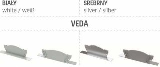 Zaślepka do profilu aluminiowego VEDA - Biała