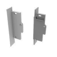Zaślepka do zabudowy profilu aluminiowego Tiano - Srebrna - Lewa Zaślepka do zabudowy profilu aluminiowego Tiano - Srebrna - Lewa