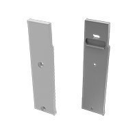 Zaślepka prosta do profilu aluminiowego Flaro - Srebrna z otworem - Lewa Zaślepka prosta do profilu aluminiowego Flaro - Srebrna z otworem - Lewa