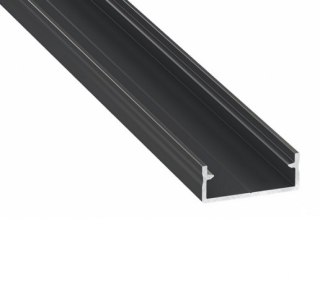 Profil LED nawierzchniowy DUAL czarny - 2m