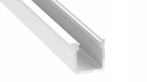Profil LED wpuszczany J biały - 2m Profil LED wpuszczany J biały - 2m