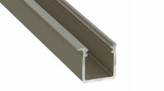 Profil LED wpuszczany J inox - 2m