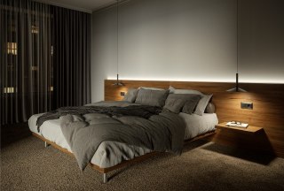 Profil LED wpuszczany J inox - 2m