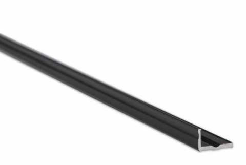 Profil aluminiowy napowierzchniowy LUMINES typ E do taśm LED - czarny - 1 metr Profil aluminiowy napowierzchniowy LUMINES typ E do taśm LED - czarny - 1 metr