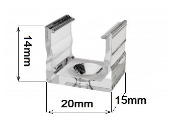 Uchwyt do Profila Aluminiowego Typ A Czarny Basic Uchwyt do Profila Aluminiowego Typ A Czarny Basic