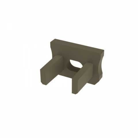 Zaślepka do profili aluminiowych typ X - Inox Slim z otworem Zaślepka do profili aluminiowych typ X - Inox Slim z otworem