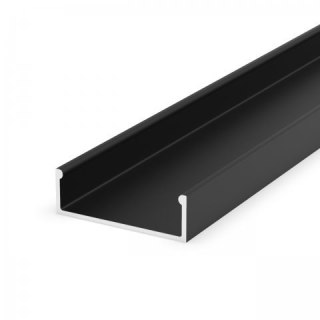Profil LED aluminiowy P13-1 czarny - 1m
