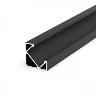 Profil LED kątowy P3-1 czarny - 1m
