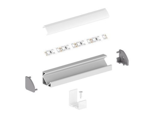 Profil LED kątowy P3-1 srebrny - 1m Profil LED kątowy P3-1 srebrny - 1m