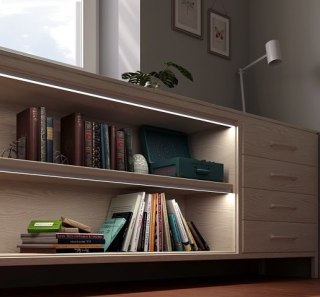 Profil LED natynkowy P5-1 srebrny - 1m