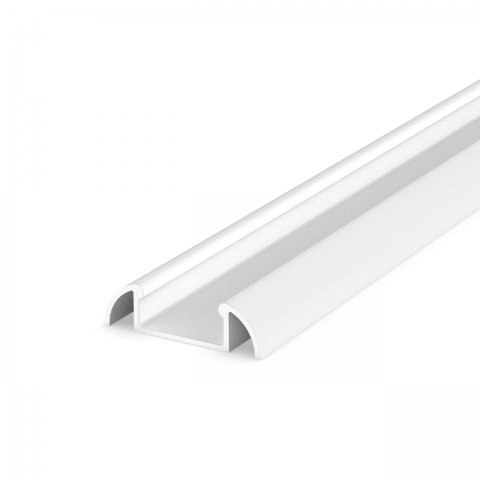 Profil LED nawierzchniowy P2-1 biały - 2m Profil LED nawierzchniowy P2-1 biały - 2m