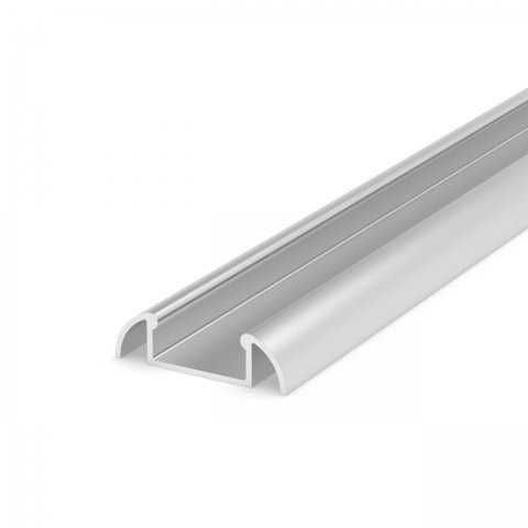 Profil LED nawierzchniowy P2-1 srebrny - 2m Profil LED nawierzchniowy P2-1 srebrny - 2m
