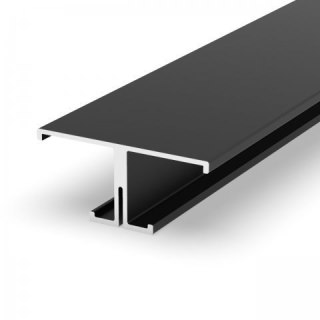 Profil LED nawierzchniowy P9-1 czarny - 1m