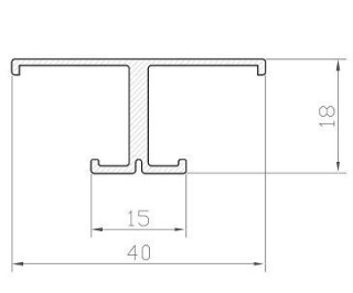 Profil LED nawierzchniowy P9-1 srebrny - 2m