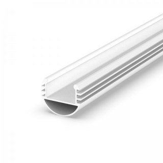 Profil LED okrągły P8-1 biały - 2m
