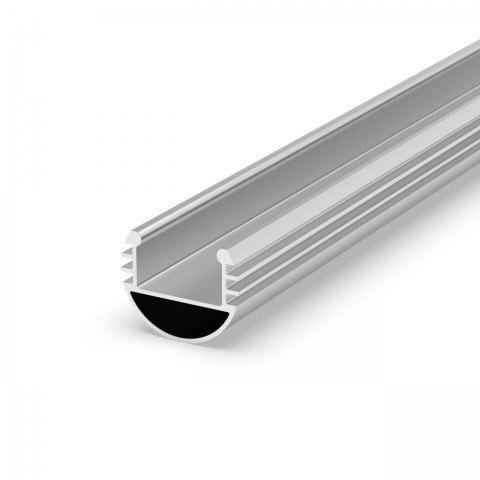 Profil LED okrągły P8-1 srebrny - 2m Profil LED okrągły P8-1 srebrny - 2m