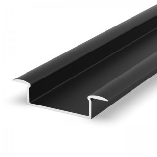 Profil LED wpuszczany P14-1 czarny - 1m