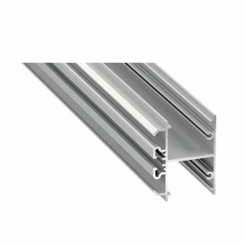 Profil aluminiowy do taśm LED - DOPIO - srebrny anodowany - 1 metr Profil aluminiowy do taśm LED - DOPIO - srebrny anodowany - 1 metr