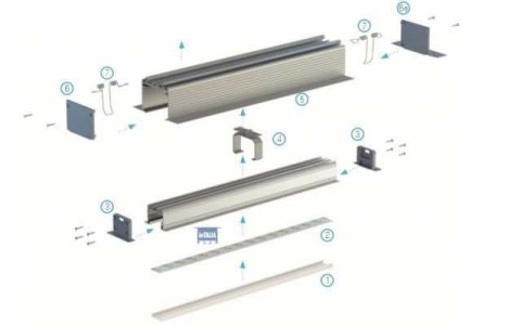 Profil aluminiowy do taśm LED - inTALIA - srebrny anodowany - 1 metr Profil aluminiowy do taśm LED - inTALIA - srebrny anodowany - 1 metr