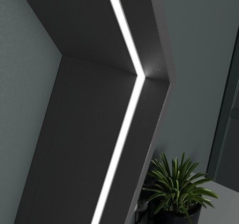 Profil nawierzchniowy LED P4-2 biały - 1m Profil nawierzchniowy LED P4-2 biały - 1m
