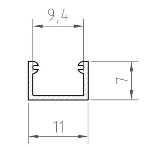 Profil nawierzchniowy LED P4-2 biały - 2m