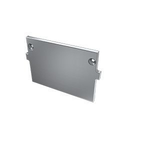 Zaślepka aluminiowa prosta do profilu Talia M4 - SREBRNA