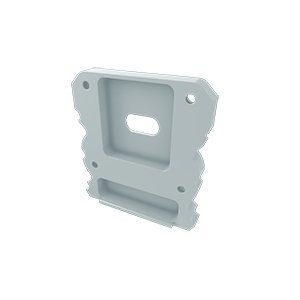 Zaślepka aluminiowa z otworem do profili Talia + Talia M1 - BIAŁA