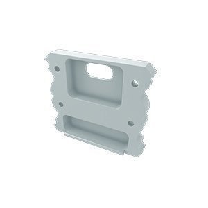 Zaślepka aluminiowa z otworem do profilu LED TALIA - Biała