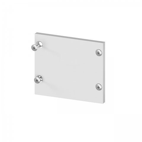 Aluminiowa zaślepka bez otworu - srebrna Aluminiowa zaślepka bez otworu - srebrna