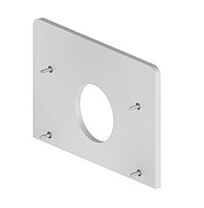 Aluminiowa zaślepka z otworem P24-2 - srebrna