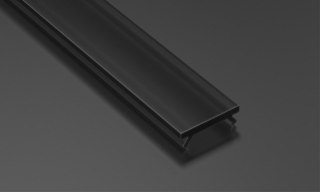 Klosz SLIM PMMA Czarny - 1 metr
