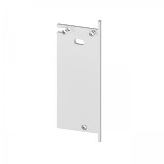 Lewa zaślepka aluminiowa z otworem P26-2 - srebrna