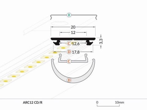 Profil ARC12 CD/U5 2000 anod.
