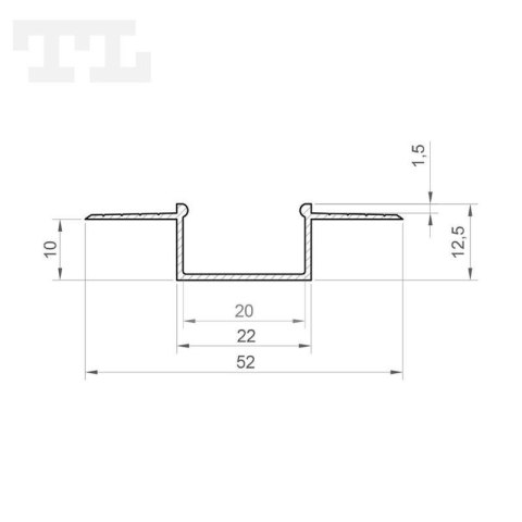 Profil LED GK14-3 Biały - 2M Profil LED GK14-3 Biały - 2M