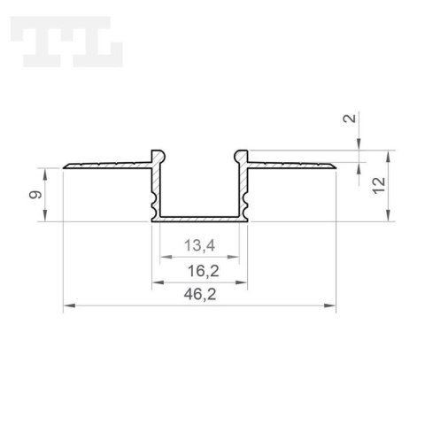 Profil LED GK18-3 Srebny - 1M Profil LED GK18-3 Srebny - 1M