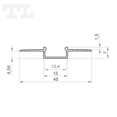 Profil LED GK6-3 Czarny - 1M Profil LED GK6-3 Czarny - 1M