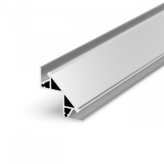 Profil LED podtynkowy P12-1 srebrny - 2m